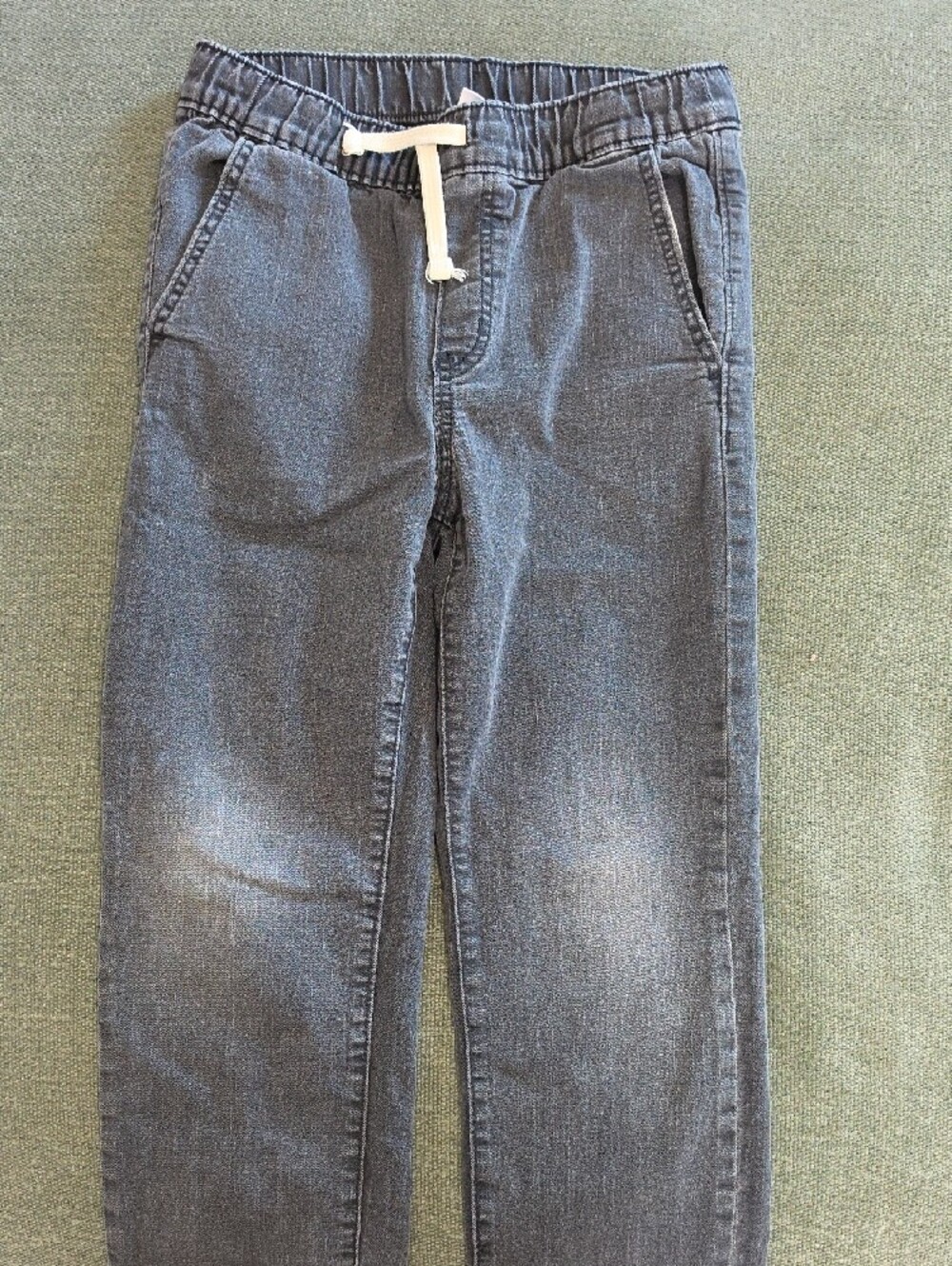 Old Navy 10-12 Elastic-Waist Drawstring Pants - Brown, Gray, Washed Black - Picture 10 of 11